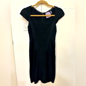 Herve Leger Black cocktail dress size 2